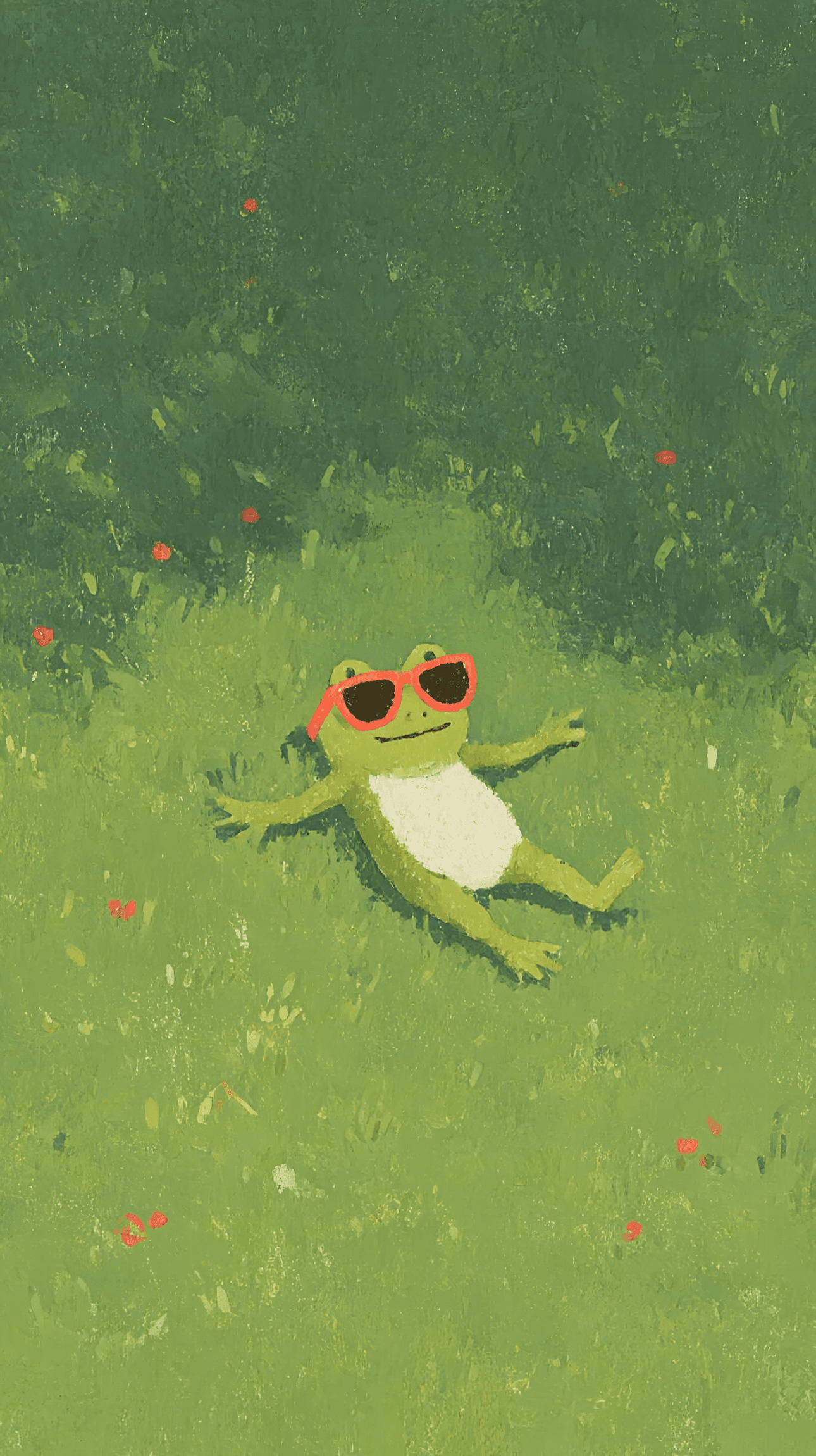 Sunbathing Frog
