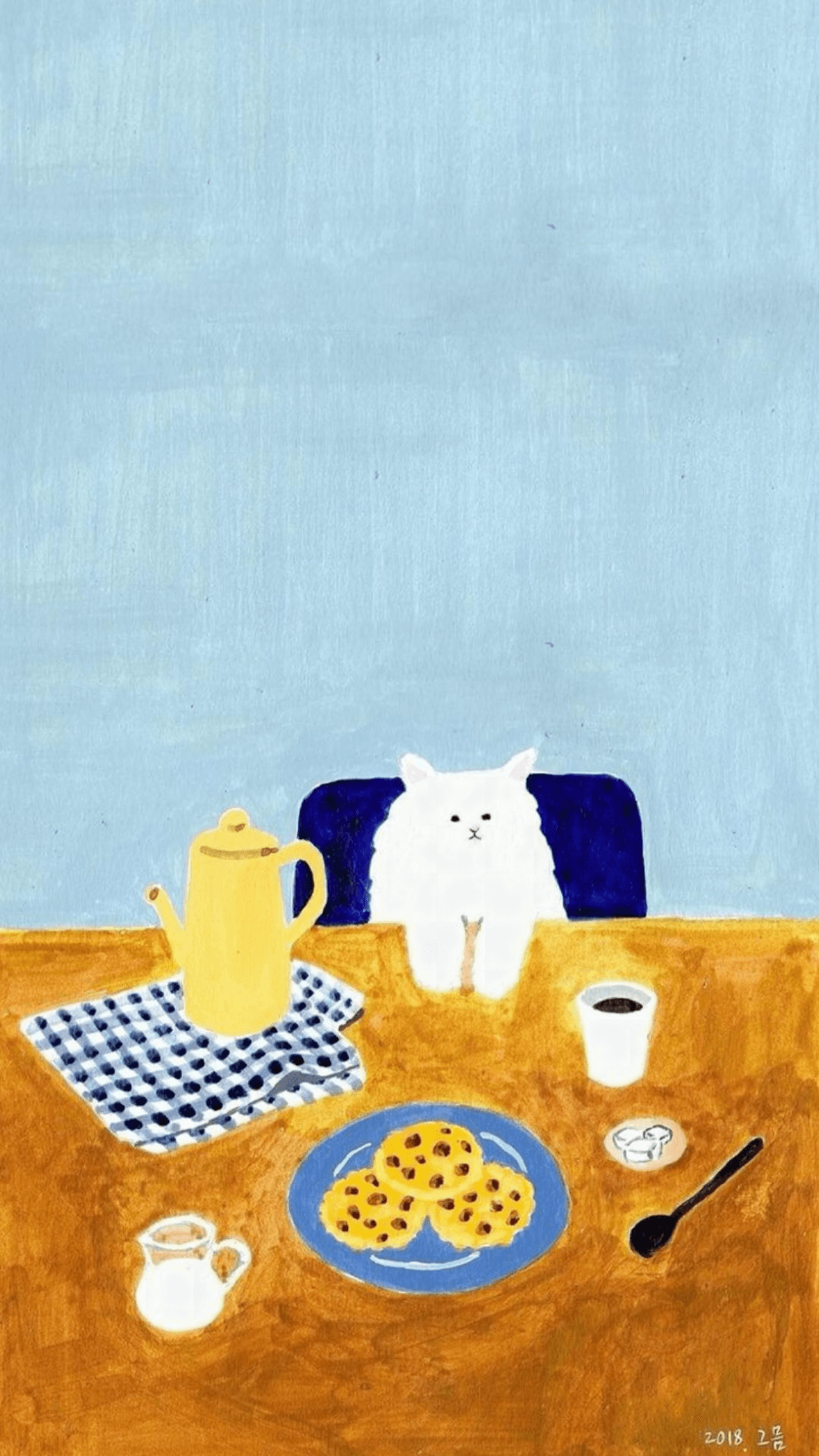 Breakfast Cat